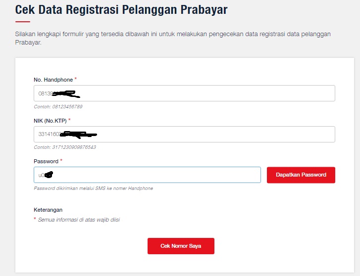 Cara Pengecekan Nomor HP Sudah Terregistrasi Pada Operator Seluler